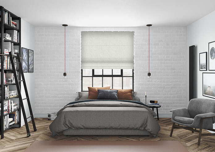 Tussah, Cloud - Twist&Fit Roman Blind - Image 5